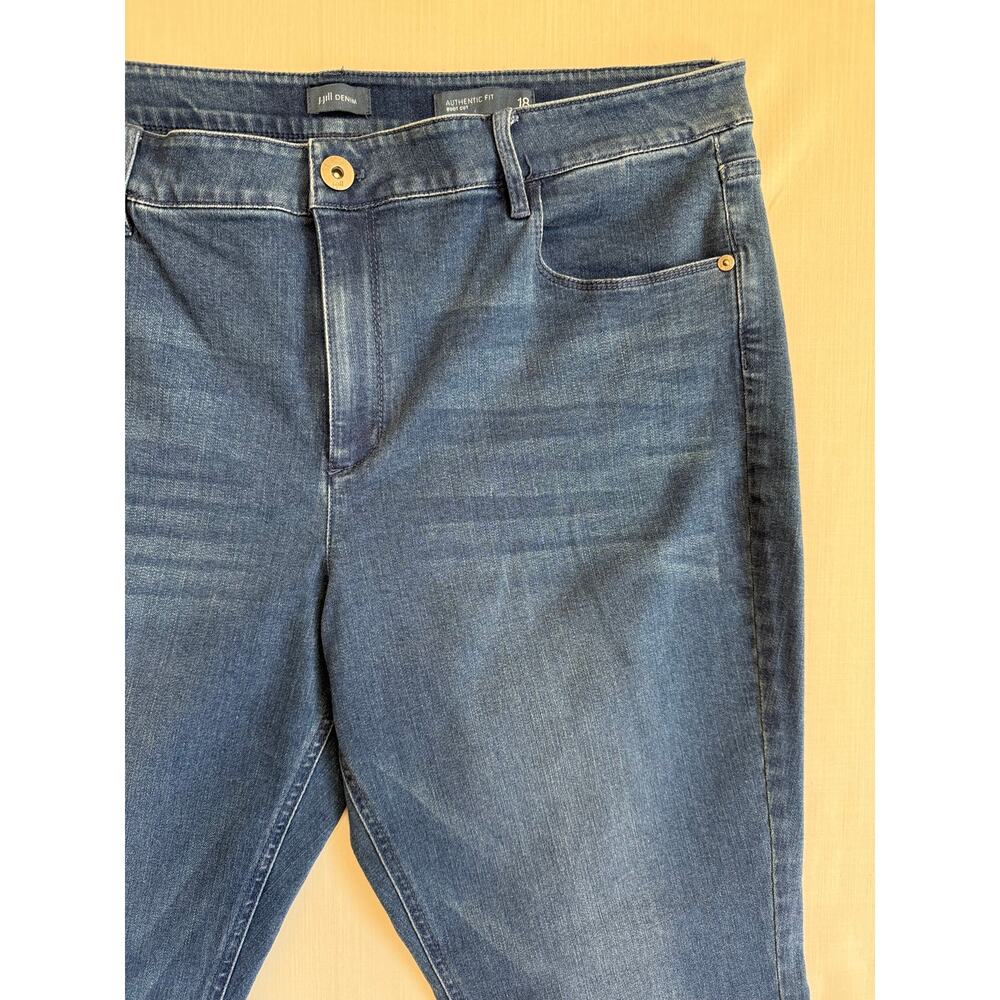 J JILL DENIM Jeans Women's Size 18 Rainstorm Wash Authentic Fit Boot Cut - Picture 5 of 11